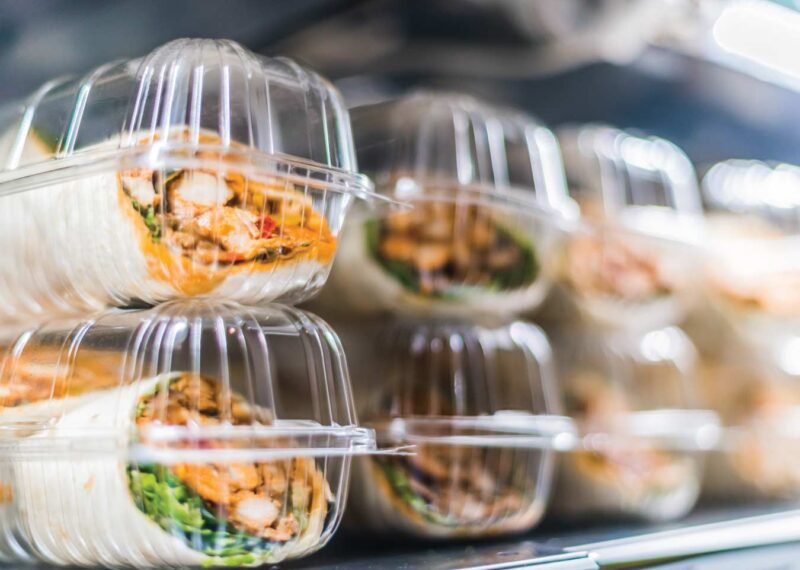 Sandwiches in containers