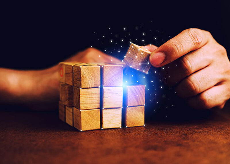 Visual representation of digital technology stack