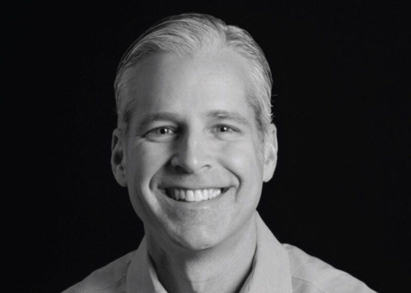 Black & White Close Up Picture of Drew Mize - EVP and GM, North America Enterprise Productivity at PDI