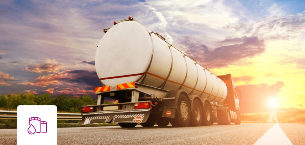  Wholesale oil terminal on the coast at sunset 