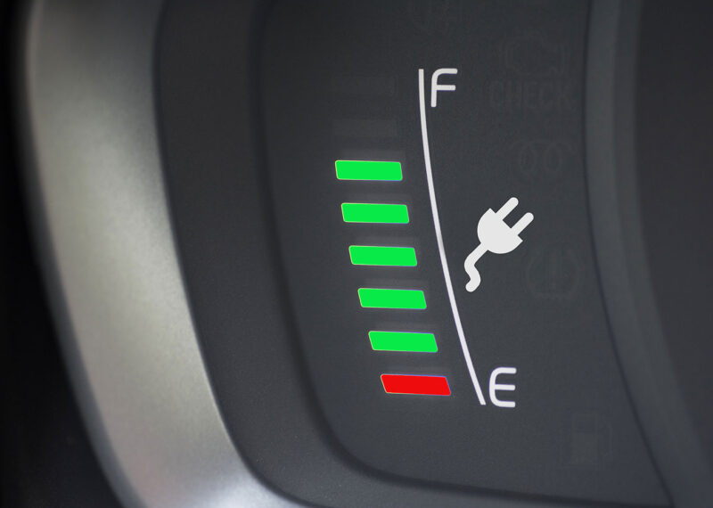 Energy gauge of an electric car