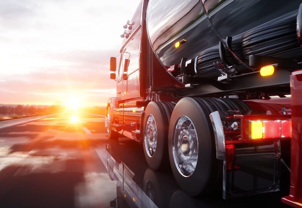 Fleet & Transportation truck on highway