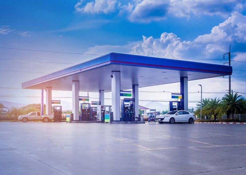 Fuel oil supply at gas station location to meet demands