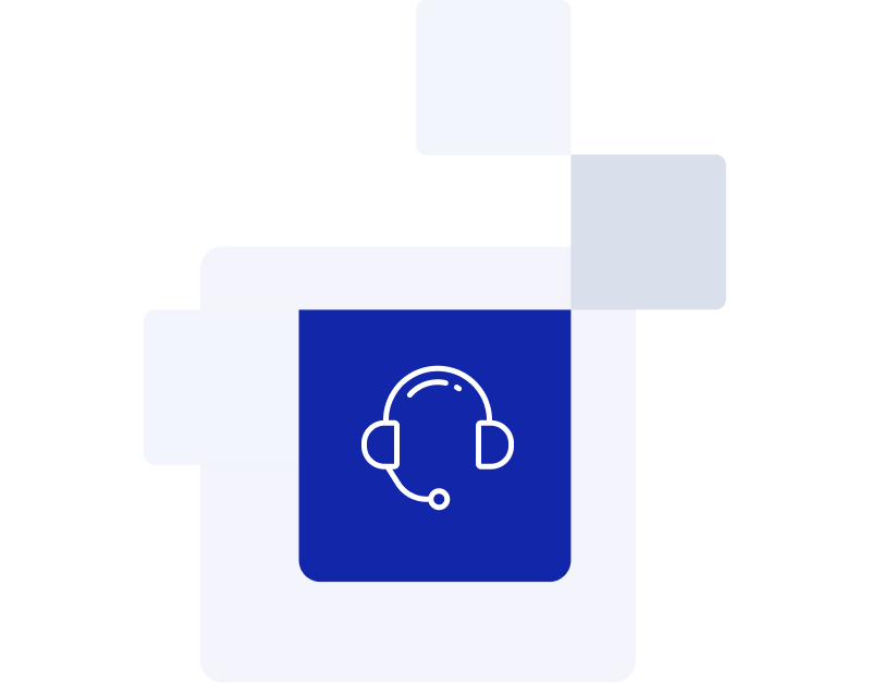 Call center graphic stat icon.