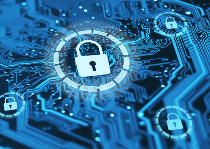 security icon with data storage visual