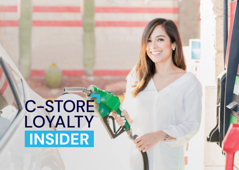 C-Store Loyalty Insider woman fueling up at pump