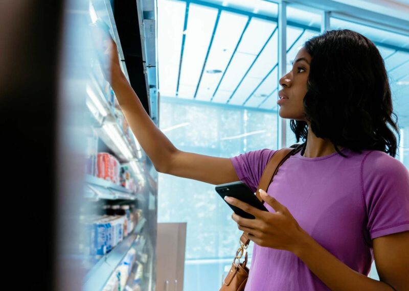 Woman Shopping at C-Store