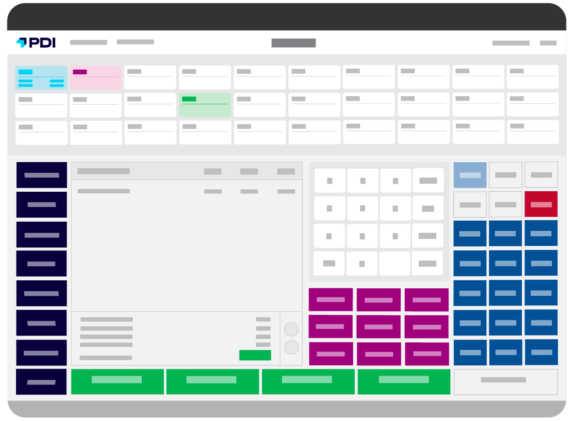 PDI Point of Sale (POS) system interface designed to support convenience, fuel, and foodservice operations with streamlined transactions, intuitive layout, and features that improve profitability, reduce fraud, and enhance the customer experience.